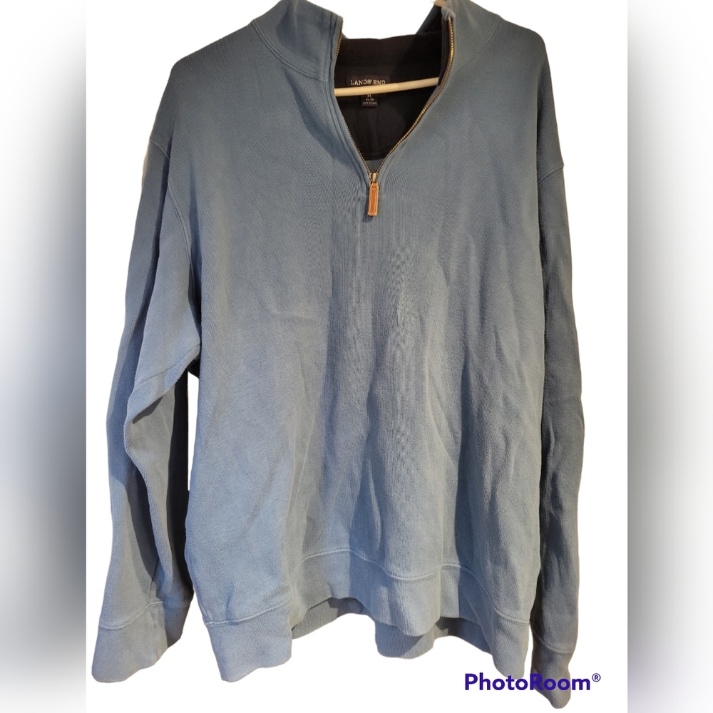 Lands end Quarter zip Sweater Men's Size XL